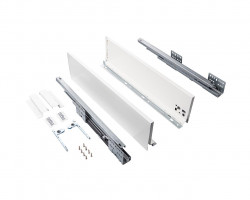 Комплект ящика Firmax Smartline, длина 300 мм, высота 199 мм, с доводчиком, белый, FRM0730.007/199