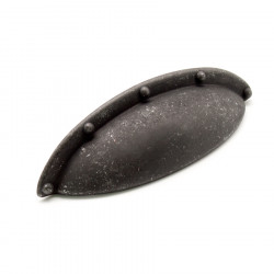 Ручка-ракушка Shell, Чугун, 64/92 мм, Аутентик, Metakor, Бельгия, 19.1959.53